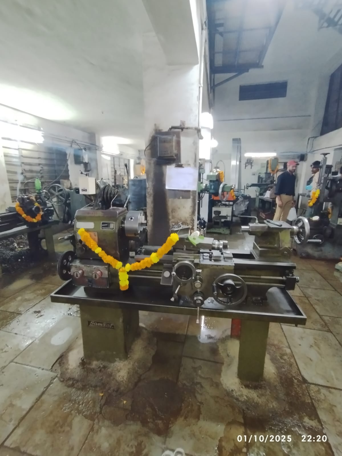 Precision lathe at Brother Engineering Works